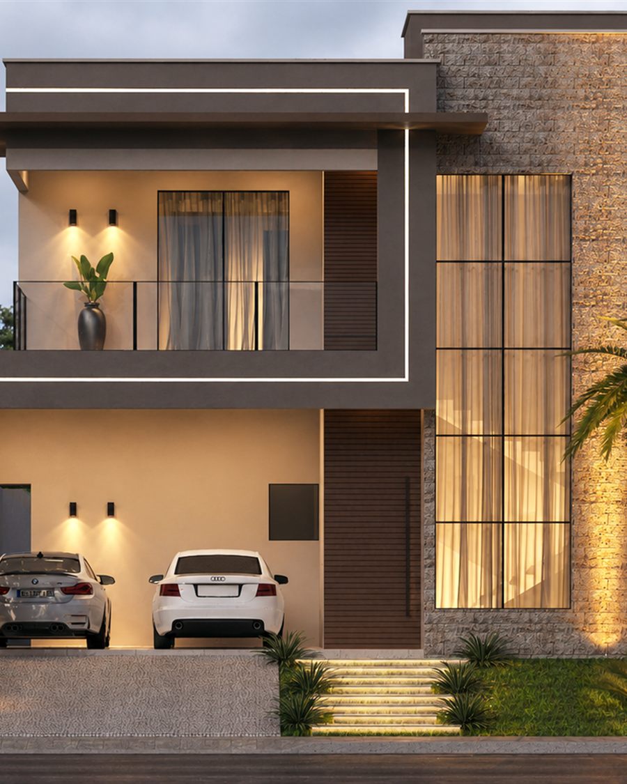 Segunda imagem 3D da Residência Átrio de Luz.